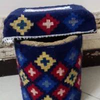 ست سطل وجا دستمال گلیم دستباف و....