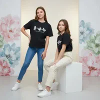 تیشرت طرح پروانه