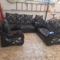 فروش فوری مبل۷نفره شیک چرم سالم