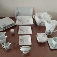 تعدادی ظرف و ظروف و سرویس چینی