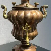 سماور و سینی مسی انتیک