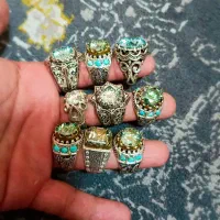 چند عدد انگشتر مزنایت تکی ویکجایی