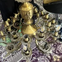 لوستر ده شاخه ای برنز