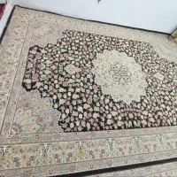 یکجفت فرش ۹ متری طرح ابریشمی