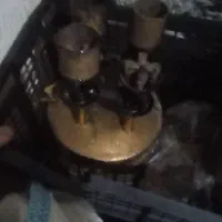 چراغ غذا پز ۴شعله برنجی قدیمی