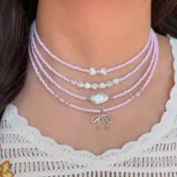 گردنبند. منجقی. مرواریدی .دست‌ساز