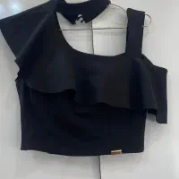 تاپ مشکی یک طرفه شیک