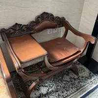 میز تلفن کشو دار چوبی