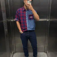 پیراهن لی چهارخونه مردانه نو