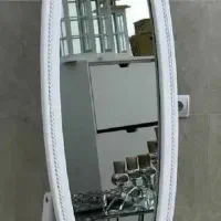 آینه قدی سلطنتی مدل بیضی، آیینه قدی سفید