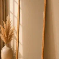 آینه قدی چوبی مدل گنبدی پایه دار چوب روس