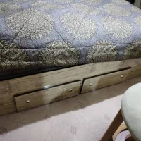 تخت خواب دو نفره به همراه تشک طبی