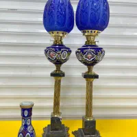 چراغ نفتی/کریم خانی/چراغ پایه مرمر