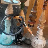 ۴ عدد قلیان قدیمی کار کرده
