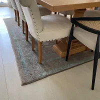 فرش چهار و نیم متری دستبافت پشم طرح وینتیج