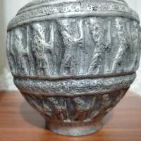 خمره مسی باقلم کاری ریزوظریف شاه عباسی