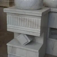 روشویی سنگی با آینه