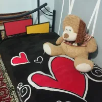 تختخواب یک نفره فرفورژه و چوب فقط 3میلیون