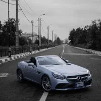 Benz SLC 200 مدل 2018  نقره‌ای آبی  سالم