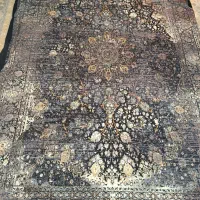 روفرشی کش دار سرمه ای طرحدار