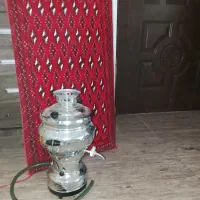 سماور گازی و ی جفت پشتی سالم و تمیز