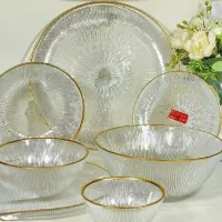 سرویس سلو 33پارچه لب طلا تصمینی 2600هزارتومان