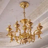 لوستر آب‌طلا کاری شده همراه با شناسه