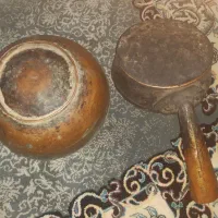 ظروف مسی|کلکسیون اشیاء عتیقه|قائن, |دیوار