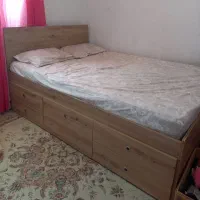 تخت خواب عرض ۱۴۰ کشودار