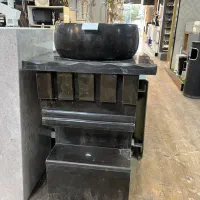 روشویی تمام سنگ مشکی طبیعی