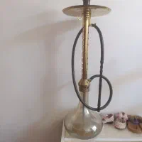 قلیان عربی سوپاپدار طلایی ۱متری
