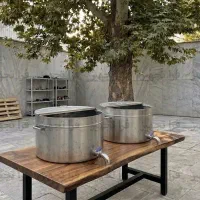 دیگ استیل خورشت پز 25 کیلویی Strong Industrial Pot