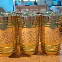 لیوان طلایی و دیس دکوری