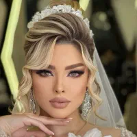 رنگ ومش ومیکاپ شنیون عروس