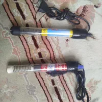 دو عدد بخاری آکواریوم سالم و پمپ تصفیه اکواریوم