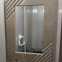 ست روشویی سنگی و آینه دکوراتیو