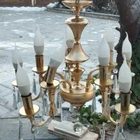 لوستر باروکش آب طلایی کار تهران قدیمی