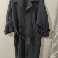 مانتو کتی بلند   رنگ مدادی سیر