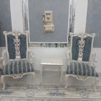 مبل ۹نفره استیل تمام چوب منبت