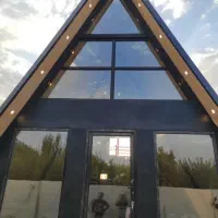 پنجره دوجداره.الومینیوم.شیشه بالکنی حمام شیشه ای