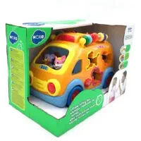 اسباب بازی آموزشی هولا تویز مدل happy bus