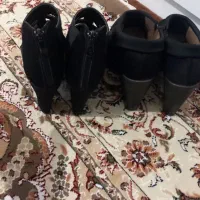 دو جفت کفش مجلسی .سه جفت کفش بچه گانه سایز ۲۵تا۲۷