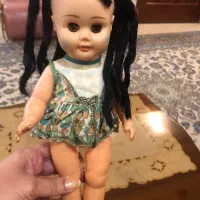 عروسک قدیمی دهه چهل تمام استخوانی خارجی