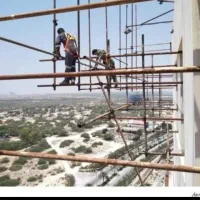 داربست فلزی در باغستان فردوسیه