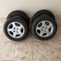 فروش 4 حلقه رینگ و لاستیک سایز 14