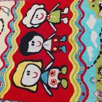 فرش کودک  و پرده صندو بچه