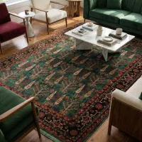 فرش ماشینی ابریشم‌نما بسیار شیک