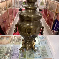 سماور ذغالی برنجی مدل سوم