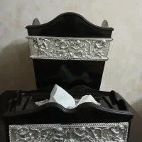 سطل زباله وجای دستمال کاغذی