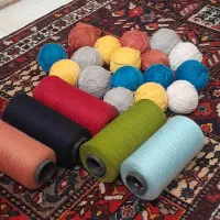 فروش نخ آکریلیک رنگی در رنگ‌بندی متنوع